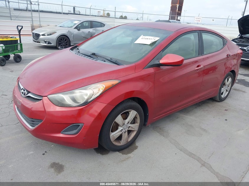 2011 Hyundai Elantra VIN KMHDH4AE4BU135873 IAAI salvage auction — LEFT SIDE, Salvage (California), sold $1,050 on 2026-07-15 (photo 2)