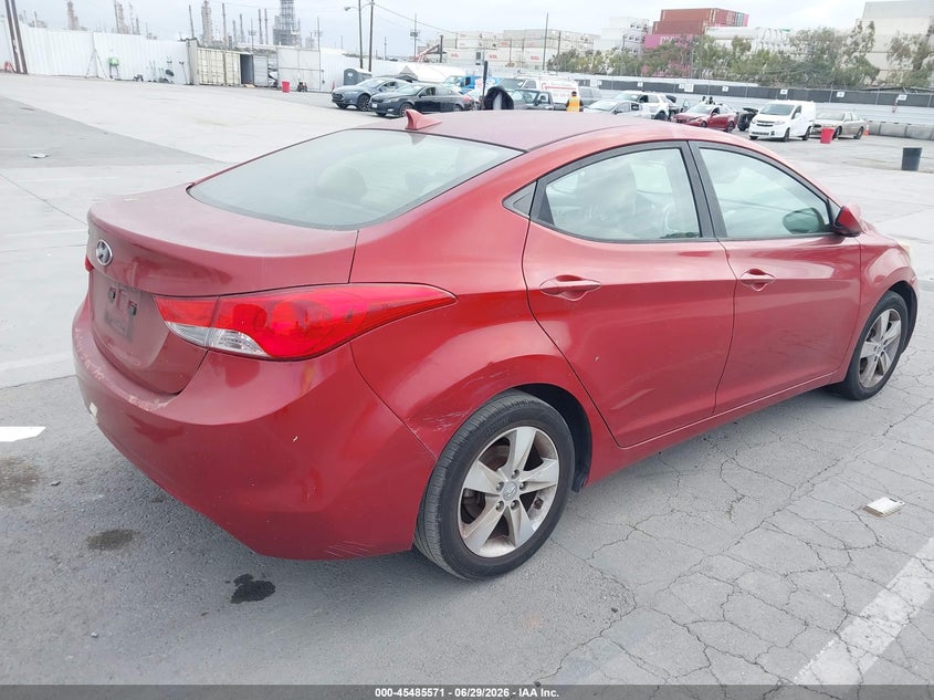 2011 Hyundai Elantra VIN KMHDH4AE4BU135873 IAAI salvage auction — LEFT SIDE, Salvage (California), sold $1,050 on 2026-07-15 (photo 4)
