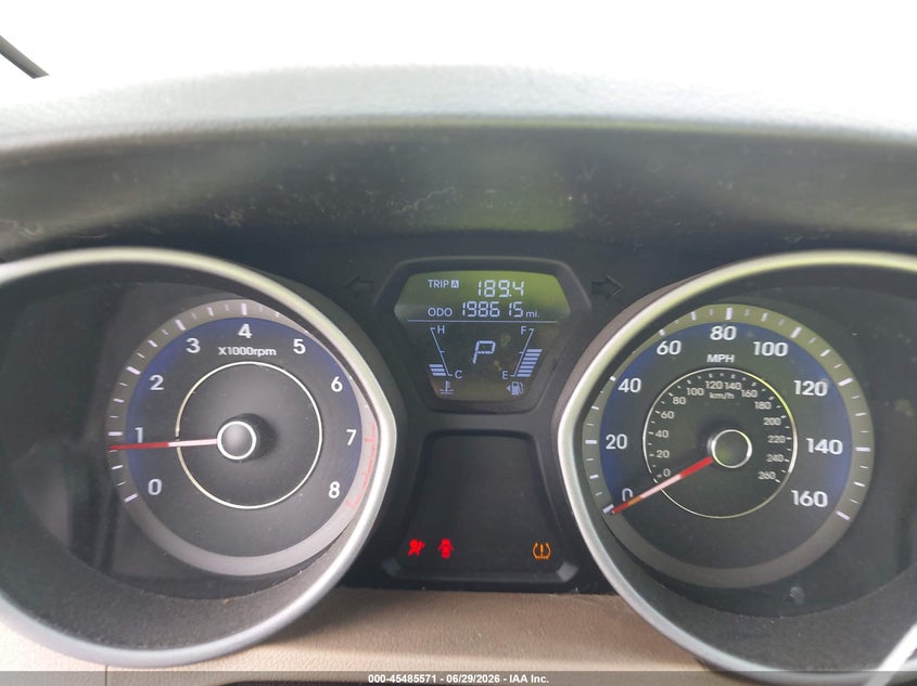 2011 Hyundai Elantra VIN KMHDH4AE4BU135873 IAAI salvage auction — LEFT SIDE, Salvage (California), sold $1,050 on 2026-07-15 (photo 7)