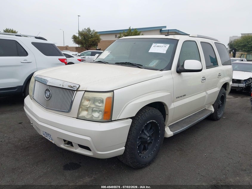 2003 Cadillac Escalade VIN 1GYEC63T83R135050 IAAI salvage auction — VANDALISM, Salvage Certificate (California), sold $875 on 2026-07-24 (photo 2)