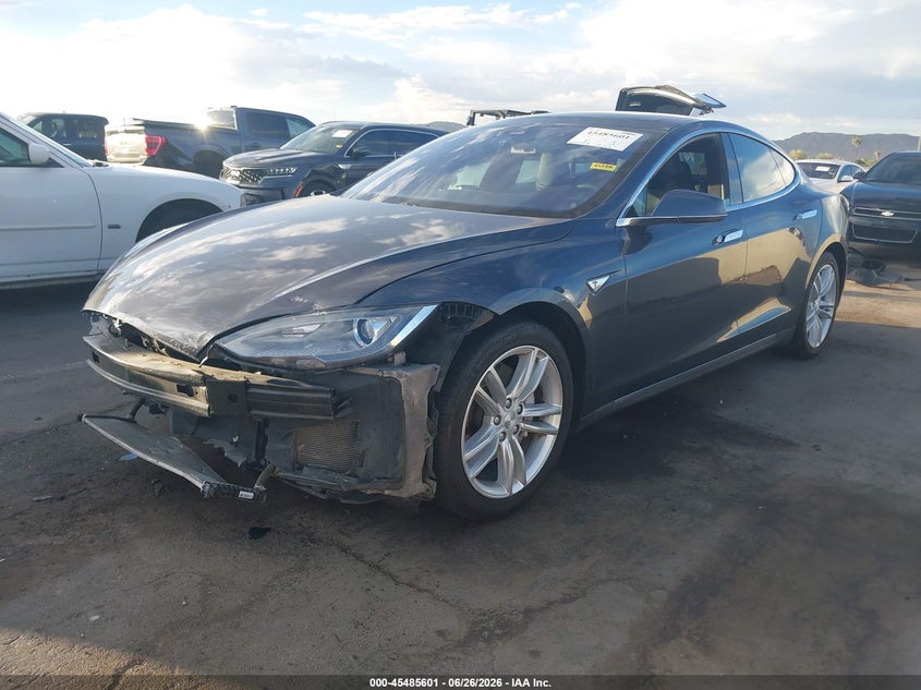 2016 Tesla Model s VIN 5YJSA1E12GF121945 IAAI salvage auction — FRONT END, Salvage (Arizona), sold $3,650 on 2026-07-28 (photo 2)