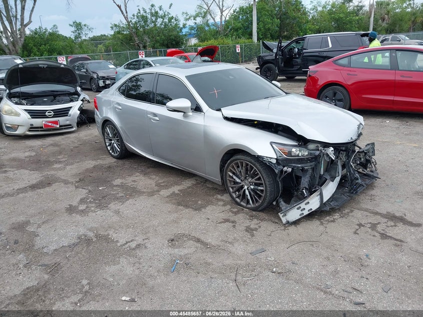 2017 Lexus Is VIN JTHBA1D24H5044653 IAAI salvage auction — FRONT END, Rebuildable (Florida), sold $1,400 on 2026-07-27 (photo 1)
