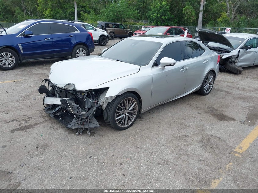 2017 Lexus Is VIN JTHBA1D24H5044653 IAAI salvage auction — FRONT END, Rebuildable (Florida), sold $1,400 on 2026-07-27 (photo 2)