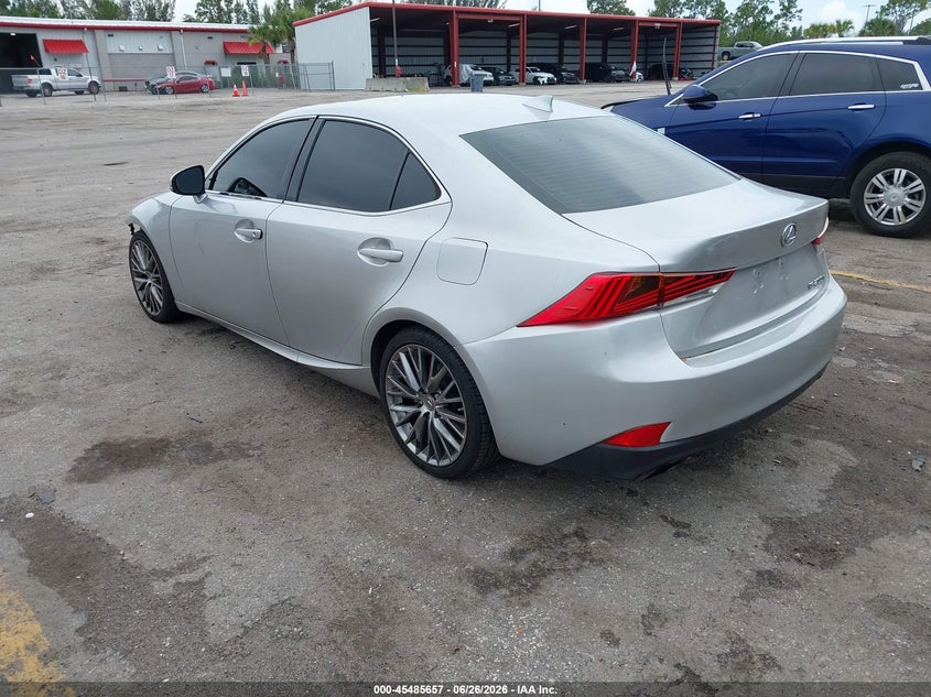 2017 Lexus Is VIN JTHBA1D24H5044653 IAAI salvage auction — FRONT END, Rebuildable (Florida), sold $1,400 on 2026-07-27 (photo 3)