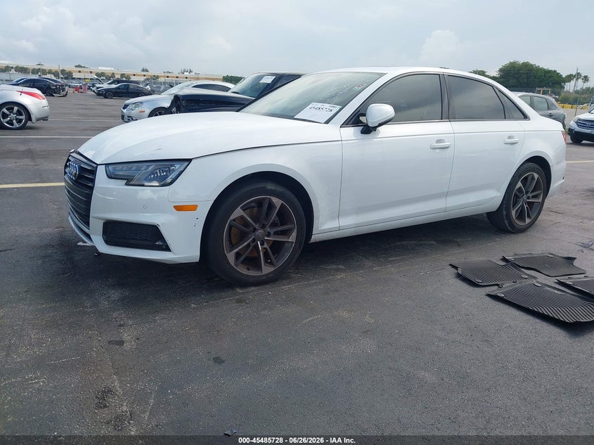 2019 Audi A4 VIN WAUGMAF44KN021326 IAAI salvage auction — SIDE, Rebuildable (Florida), sold $2,825 on 2026-07-30 (photo 2)