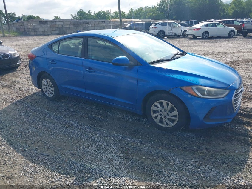 2017 Hyundai Elantra VIN KMHD74LF9HU074926 IAAI salvage auction — NORMAL WEAR, Clear (North Carolina), sold $1,250 on 2026-07-31 (photo 1)