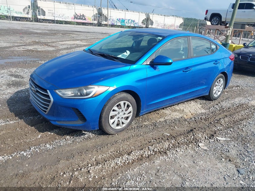 2017 Hyundai Elantra VIN KMHD74LF9HU074926 IAAI salvage auction — NORMAL WEAR, Clear (North Carolina), sold $1,250 on 2026-07-31 (photo 2)