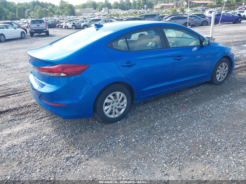 2017 Hyundai Elantra VIN KMHD74LF9HU074926 IAAI salvage auction — NORMAL WEAR, Clear (North Carolina), sold $1,250 on 2026-07-31 (photo 4)