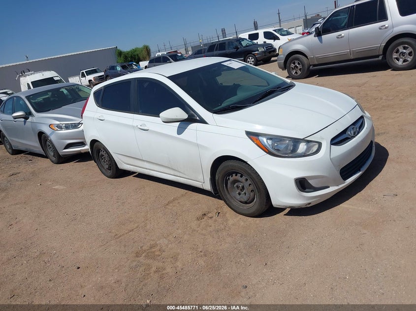 2014 Hyundai Accent VIN KMHCT5AE6EU169298 IAAI salvage auction — NORMAL WEAR, Clear-Dealer Only (Arizona), sold $75 on 2026-07-09 (photo 1)