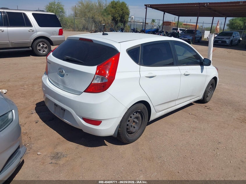 2014 Hyundai Accent VIN KMHCT5AE6EU169298 IAAI salvage auction — NORMAL WEAR, Clear-Dealer Only (Arizona), sold $75 on 2026-07-09 (photo 4)