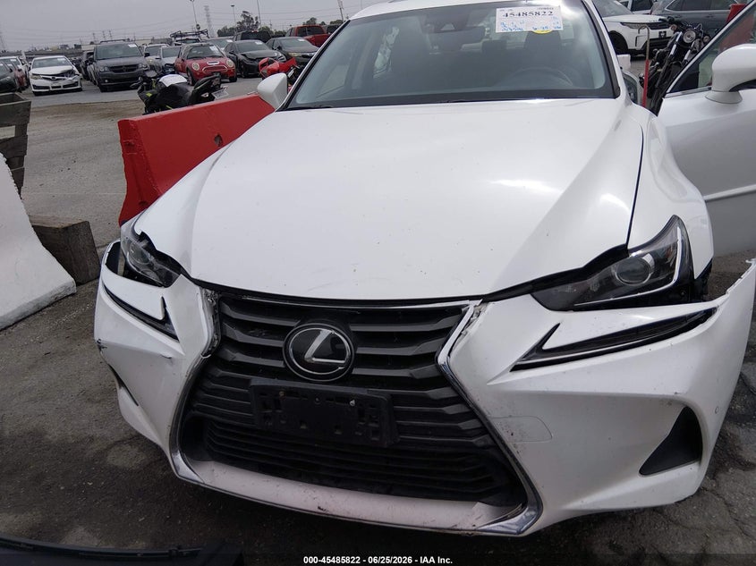 2020 Lexus Is VIN JTHDA1D2XL5108583 IAAI salvage auction — FRONT END, Salvage (California), sold $9,325 on 2026-07-13 (photo 6)