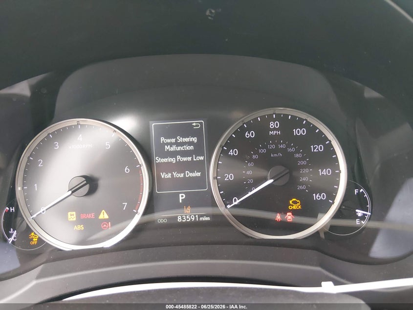 2020 Lexus Is VIN JTHDA1D2XL5108583 IAAI salvage auction — FRONT END, Salvage (California), sold $9,325 on 2026-07-13 (photo 7)