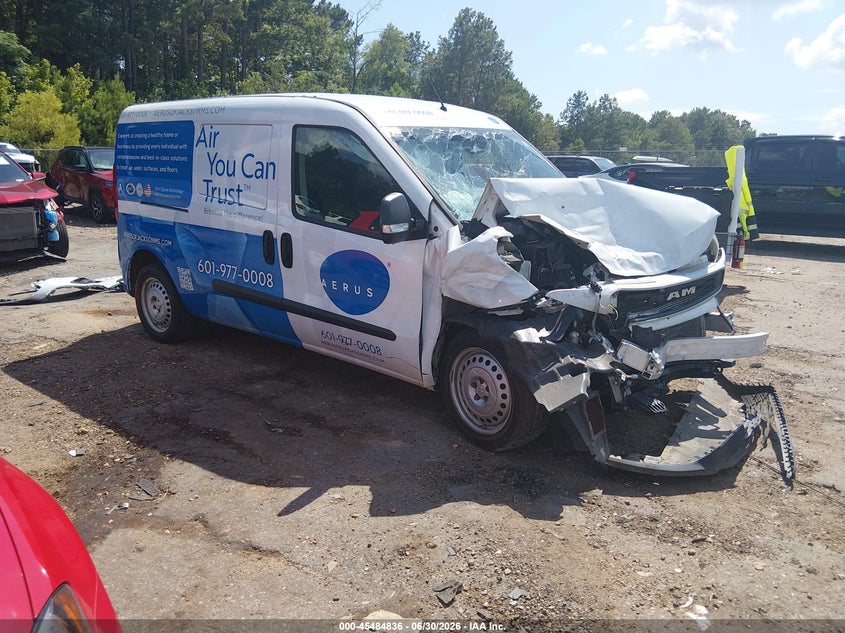 2022 Ram Promaster city VIN ZFBHRFAB3N6W21932 IAAI salvage auction — FRONT END, Salvage Title, sold $1,600 on 2026-08-12 (photo 1)