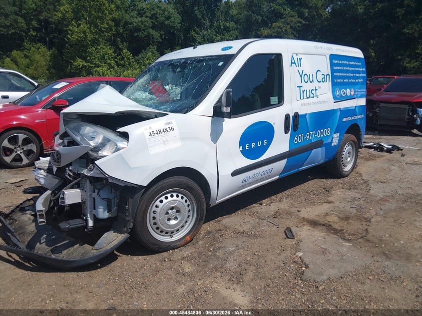 2022 Ram Promaster city VIN ZFBHRFAB3N6W21932 IAAI salvage auction — FRONT END, Salvage Title, sold $1,600 on 2026-08-12 (photo 2)