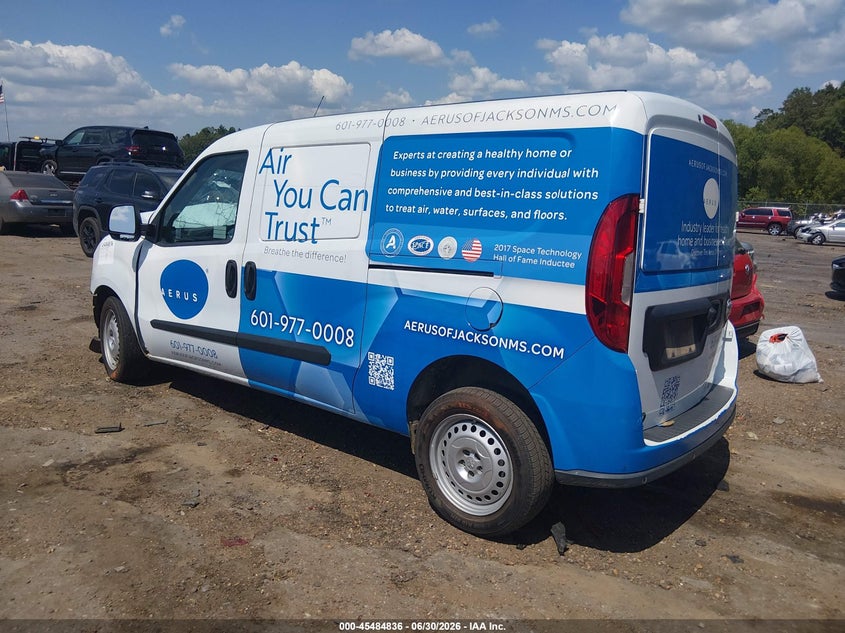 2022 Ram Promaster city VIN ZFBHRFAB3N6W21932 IAAI salvage auction — FRONT END, Salvage Title, sold $1,600 on 2026-08-12 (photo 3)