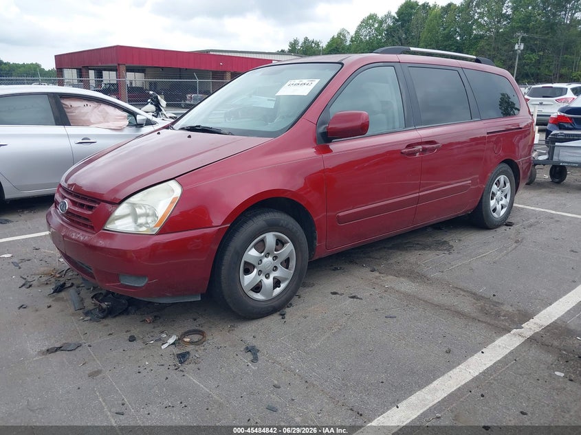 2009 Kia SEDONA VIN KNDMB233796305101 IAAI salvage auction — REAR END, Salvage (North Carolina), sold $25 on 2026-07-30 (photo 2)