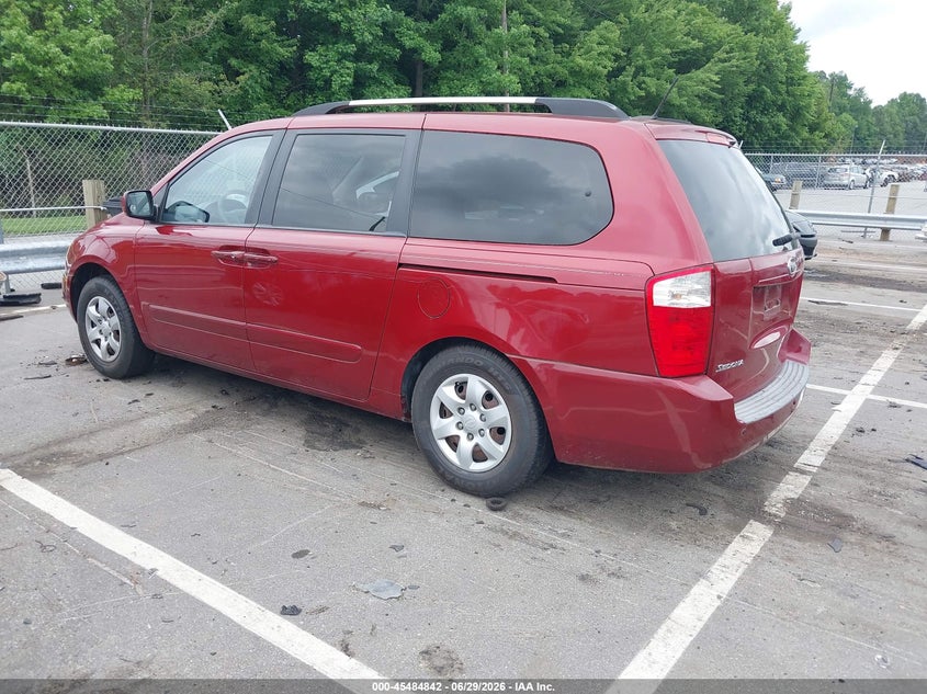 2009 Kia SEDONA VIN KNDMB233796305101 IAAI salvage auction — REAR END, Salvage (North Carolina), sold $25 on 2026-07-30 (photo 3)
