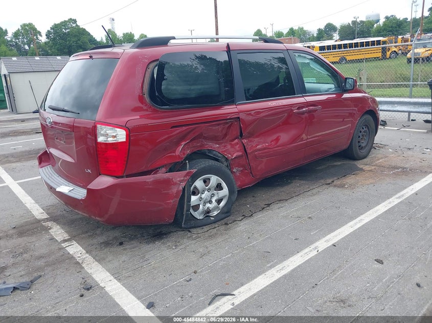 2009 Kia SEDONA VIN KNDMB233796305101 IAAI salvage auction — REAR END, Salvage (North Carolina), sold $25 on 2026-07-30 (photo 4)