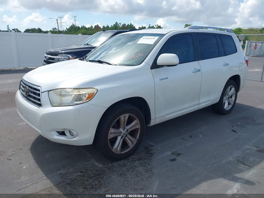 2008 Toyota Highlander VIN JTEDS42A982021580 IAAI salvage auction — NORMAL WEAR, Clear (Florida), sold $3,550 on 2026-07-13 (photo 2)