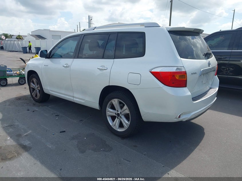 2008 Toyota Highlander VIN JTEDS42A982021580 IAAI salvage auction — NORMAL WEAR, Clear (Florida), sold $3,550 on 2026-07-13 (photo 3)