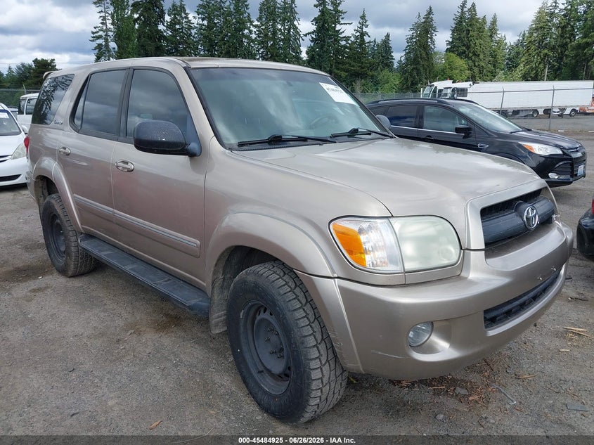 2007 Toyota Sequoia VIN 5TDBT48A07S282913 IAAI salvage auction — NORMAL WEAR, Clear (Washington), sold $875 on 2026-07-08 (photo 1)