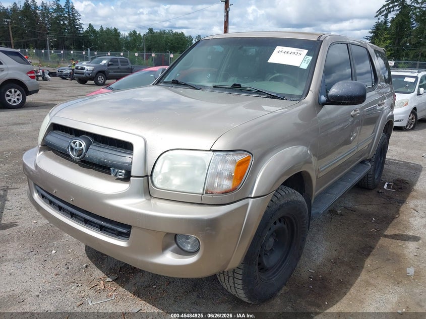 2007 Toyota Sequoia VIN 5TDBT48A07S282913 IAAI salvage auction — NORMAL WEAR, Clear (Washington), sold $875 on 2026-07-08 (photo 2)