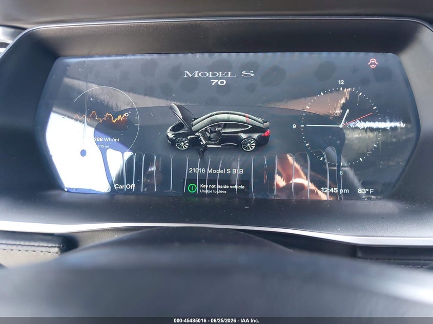 2016 Tesla Model s VIN 5YJSA1E14GF130341 IAAI salvage auction — FRONT END, Salvage (Arizona), sold $2,700 on 2026-07-20 (photo 7)