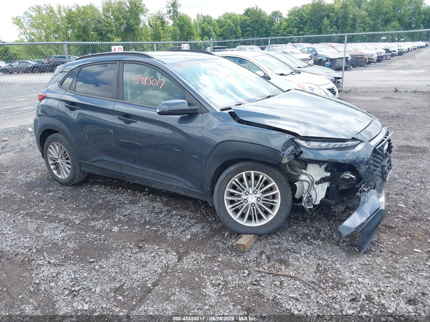 2018 Hyundai Kona VIN KM8K6CAA8JU104113 IAAI salvage auction — RIGHT FRONT, Mv-907A (New York), sold $1,850 on 2026-07-07 (photo 1)