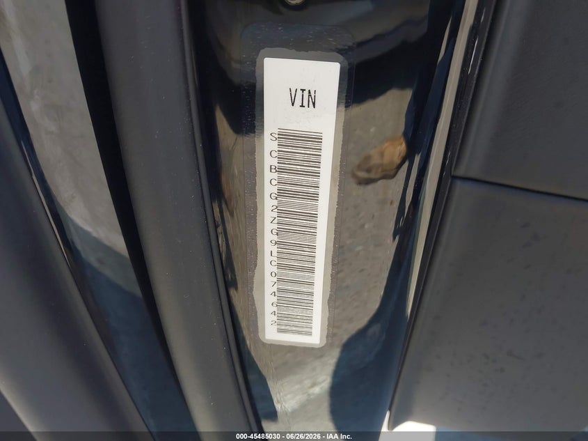 2020 Bentley Continental gt VIN SCBCG2ZG9LC074642 IAAI salvage auction — FRONT END, Salvage (California), sold $40,600 on 2026-10-22 (photo 9)