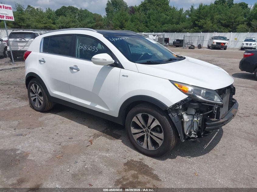 2013 Kia Sportage VIN KNDPCCA23D7436846 IAAI salvage auction — LEFT SIDE, Salvage Title, sold $2,250 on 2026-07-24 (photo 1)