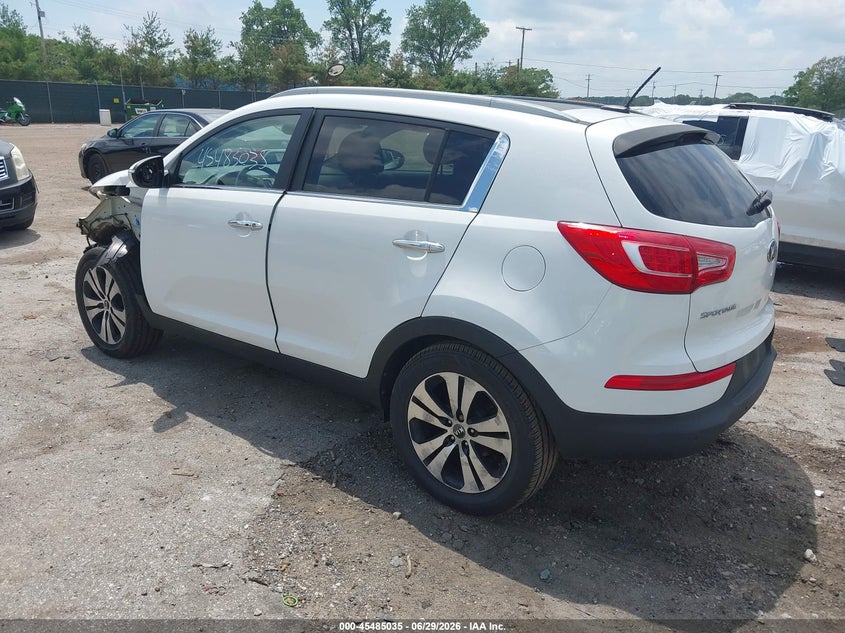 2013 Kia Sportage VIN KNDPCCA23D7436846 IAAI salvage auction — LEFT SIDE, Salvage Title, sold $2,250 on 2026-07-24 (photo 3)