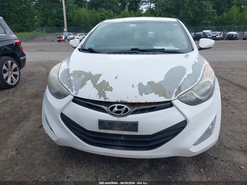2013 Hyundai Elantra VIN KMHDH6AE1DU004883 IAAI salvage auction — NORMAL WEAR, Clear (Massachusetts), sold $400 on 2026-07-24 (photo 6)