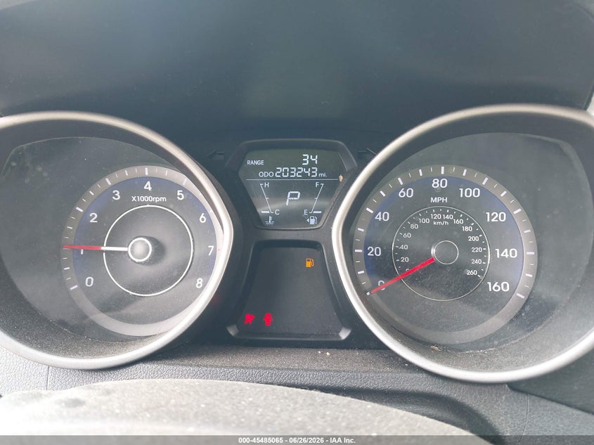 2013 Hyundai Elantra VIN KMHDH6AE1DU004883 IAAI salvage auction — NORMAL WEAR, Clear (Massachusetts), sold $400 on 2026-07-24 (photo 7)