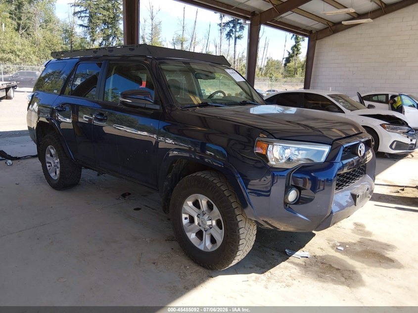 2018 Toyota 4runner VIN JTEBU5JR9J5492549 IAAI salvage auction — LEFT FRONT, Bill Of Sale (Washington), sold $10,800 on 2026-07-25 (photo 1)