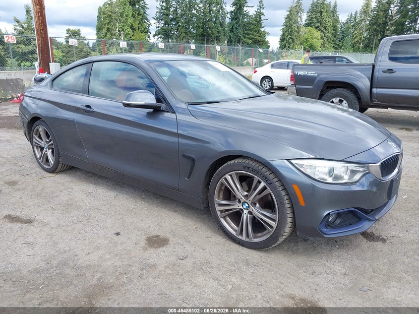 2014 BMW 4er VIN WBA3N5C59EF717226 IAAI salvage auction — REAR END, Salvage Title, sold $4,250 on 2026-08-02 (photo 1)