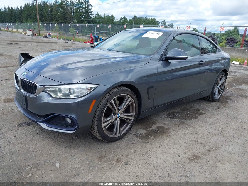 2014 BMW 4er VIN WBA3N5C59EF717226 IAAI salvage auction — REAR END, Salvage Title, sold $4,250 on 2026-08-02 (photo 2)