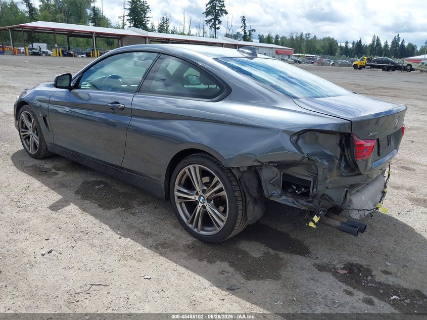 2014 BMW 4er VIN WBA3N5C59EF717226 IAAI salvage auction — REAR END, Salvage Title, sold $4,250 on 2026-08-02 (photo 3)