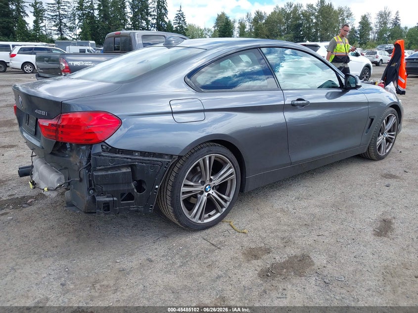 2014 BMW 4er VIN WBA3N5C59EF717226 IAAI salvage auction — REAR END, Salvage Title, sold $4,250 on 2026-08-02 (photo 4)
