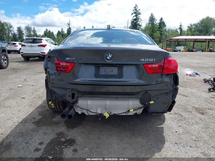 2014 BMW 4er VIN WBA3N5C59EF717226 IAAI salvage auction — REAR END, Salvage Title, sold $4,250 on 2026-08-02 (photo 6)