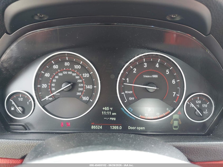 2014 BMW 4er VIN WBA3N5C59EF717226 IAAI salvage auction — REAR END, Salvage Title, sold $4,250 on 2026-08-02 (photo 7)