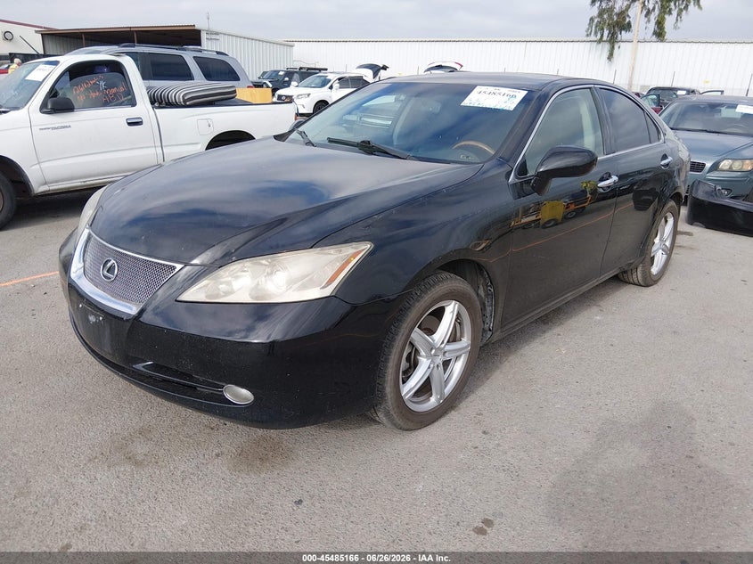 2008 Lexus ES VIN JTHBJ46G182242389 IAAI salvage auction — REAR END, Salvage (California), sold $800 on 2026-07-29 (photo 2)
