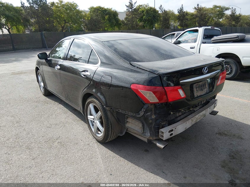 2008 Lexus ES VIN JTHBJ46G182242389 IAAI salvage auction — REAR END, Salvage (California), sold $800 on 2026-07-29 (photo 3)