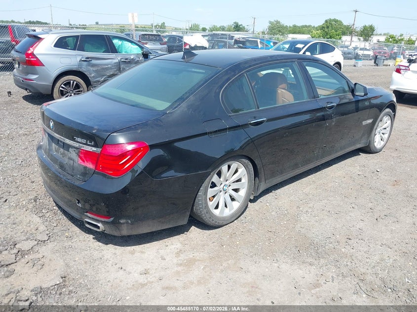2011 BMW 7 series VIN WBAKC8C52BC433307 IAAI salvage auction — FRONT END, Clear (Florida), sold $650 on 2026-07-29 (photo 4)