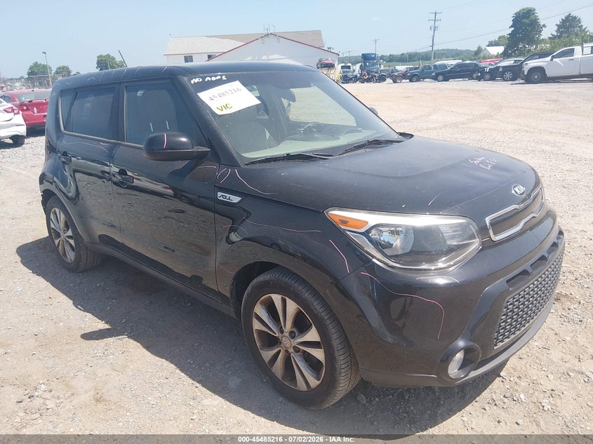 2016 Kia Soul VIN KNDJP3A55G7381356 IAAI salvage auction — REAR END, Salvage Title, sold $625 on 2026-07-29 (photo 1)