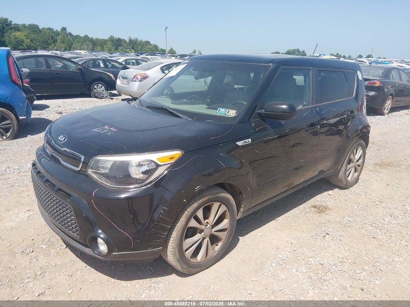 2016 Kia Soul VIN KNDJP3A55G7381356 IAAI salvage auction — REAR END, Salvage Title, sold $625 on 2026-07-29 (photo 2)