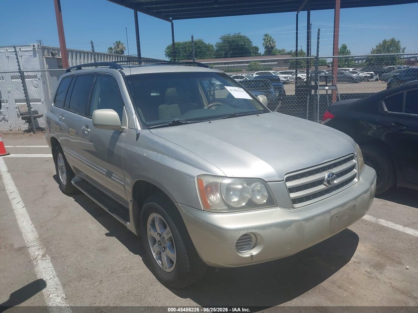 2002 Toyota Highlander VIN JTEGF21A820044861 IAAI salvage auction — NORMAL WEAR, Clear - Dealer Only (California), sold $900 on 2026-07-07 (photo 1)