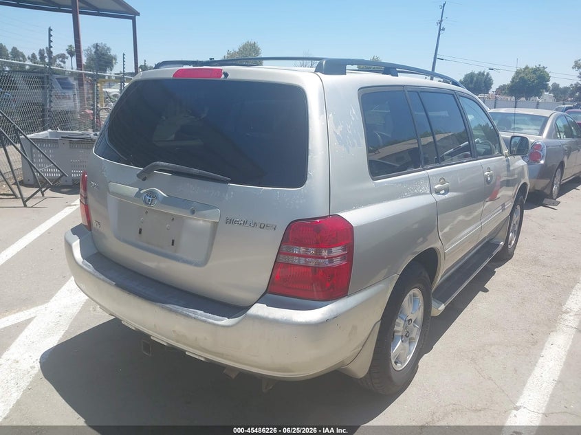 2002 Toyota Highlander VIN JTEGF21A820044861 IAAI salvage auction — NORMAL WEAR, Clear - Dealer Only (California), sold $900 on 2026-07-07 (photo 4)