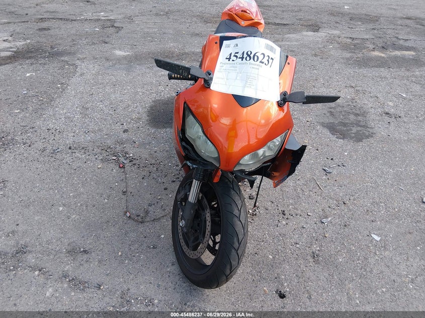 2008 Honda Cbr1000 VIN JH2SC59168M000394 IAAI salvage auction — FRONT & REAR, Rebuildable (Florida), sold $3,150 on 2026-07-08 (photo 5)