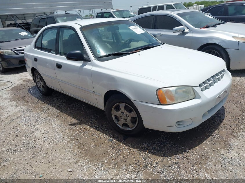 2000 Hyundai Accent VIN KMHCG45G4YU081011 IAAI salvage auction — NORMAL WEAR, Original (Texas), sold $225 on 2026-07-20 (photo 1)