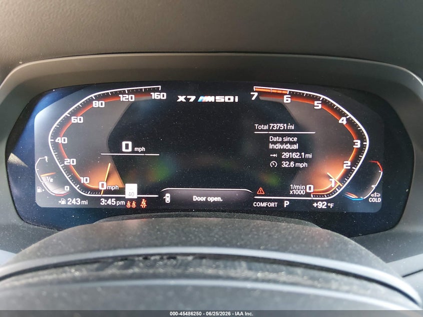 2020 BMW X7 VIN 5UXCX6C04L9C03529 IAAI salvage auction — NORMAL WEAR, Clear (Texas), sold $21,525 on 2026-07-30 (photo 7)